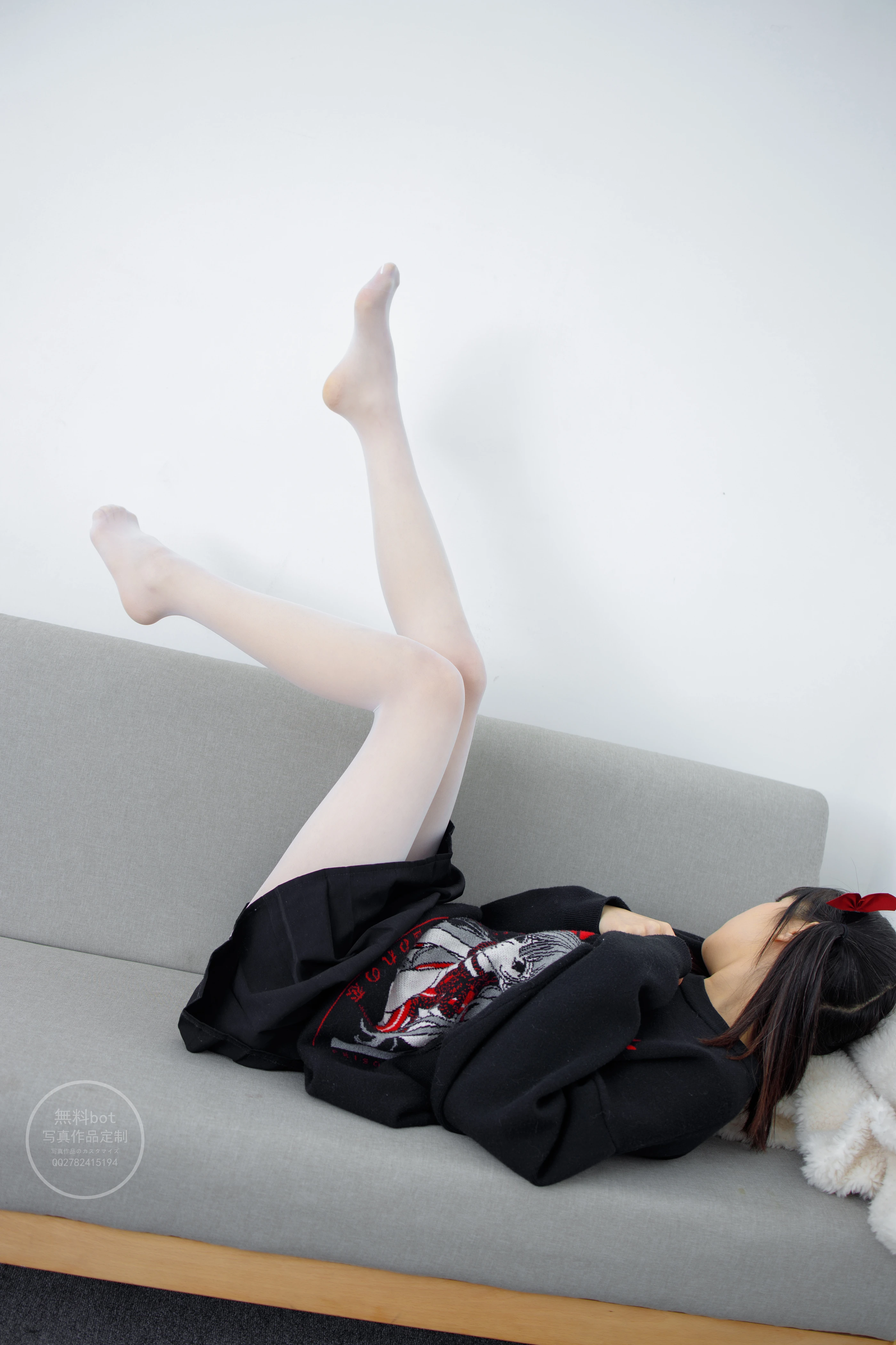 森萝财团 有料 NO.020 小奶糕Milky 双马尾美少女的白丝美腿 [86P]插图6
